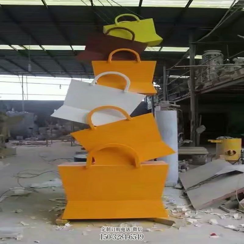 纪念手提袋雕塑生产,广场雕塑,不锈钢手提袋雕塑展品 纪念手提袋雕塑生产,广场雕塑,不锈钢手提袋雕塑展品